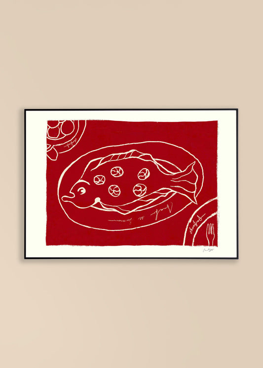 Anna Mörner - Fish Dish Tomato Red