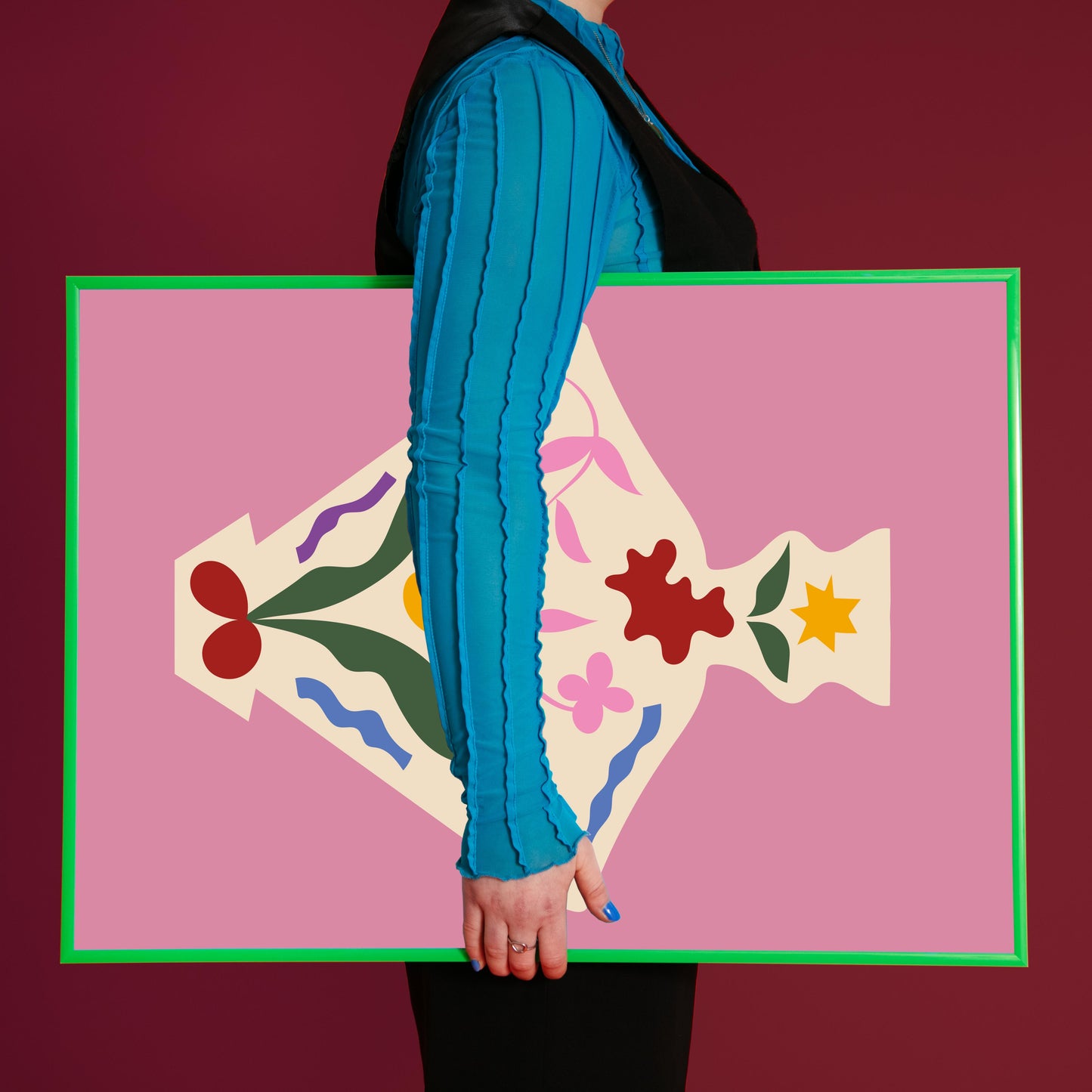 Lucrecia Rey Caro - Flor vase pink