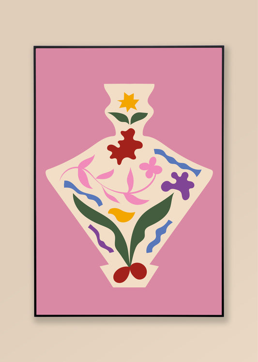 Lucrecia Rey Caro - Flor vase pink